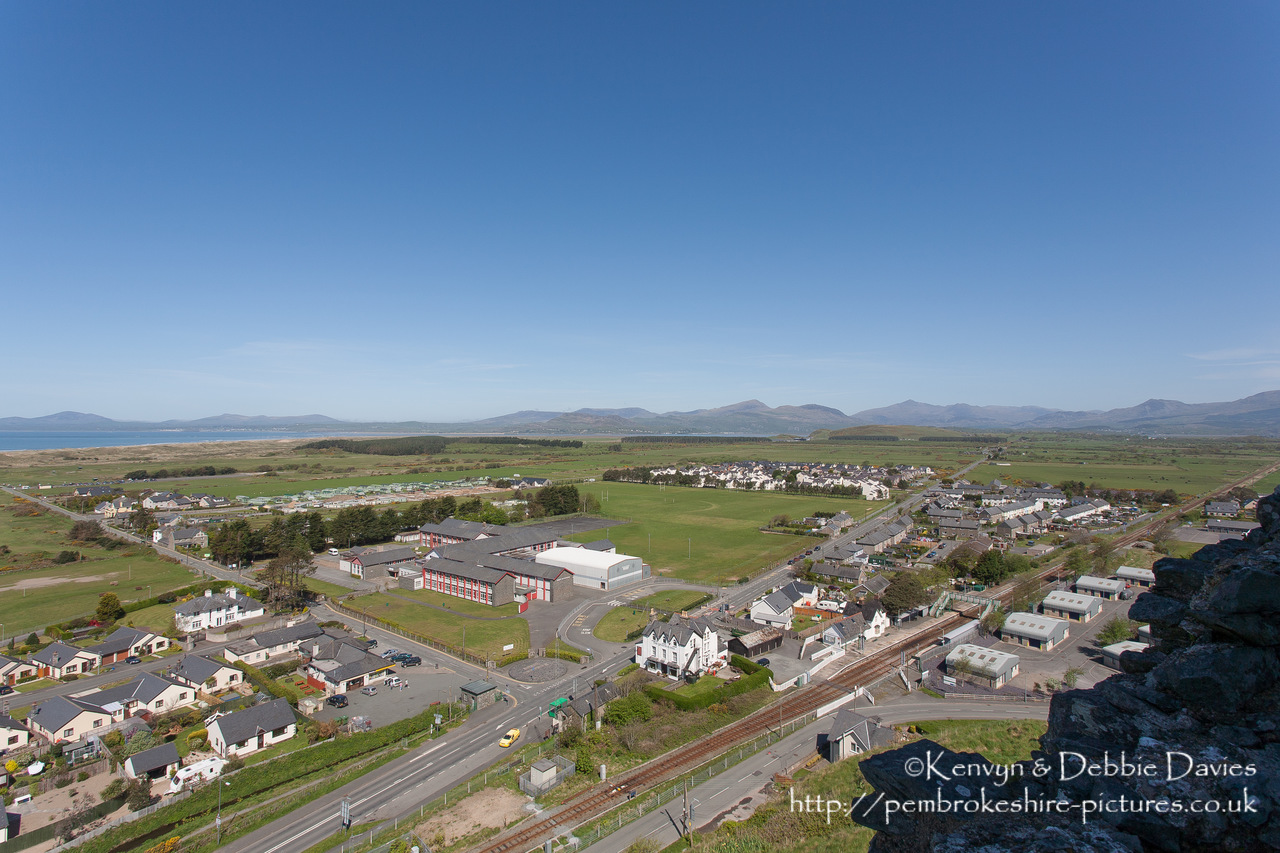 Harlech Castle, Tremadog Bay, Snowdonia National Park in Gwynedd. Built by Edward I from 1283-1290, it is part of the "Iron Ring" of castles built to subdue Welsh resistance.